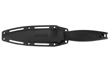 Image of Kershaw Secret Agent Fixed Blade Knife, 4.4 in, 8Cr13MoV, Spear Point Blade, Rubberized Co-Molded Black Handle, 4007