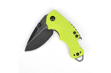 Image of Kershaw Shuffle Folding Knife, 2.4in Blackwash Plain w/Clip, Lime Glass-Filled Nylon w/K-Texture Grip Handle, Box, K8700LIMEBW