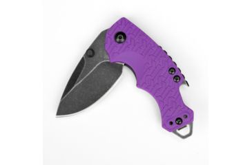 Image of Kershaw Shuffle Folding Knife, 2.4in Blackwash Plain w/Clip, Purple Glass-Filled Nylon w/K-Texture Grip Handle, Box, K8700PURBW