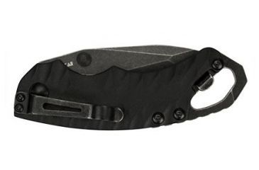 Image of Kershaw Shuffle II Blackwashed Folding Knife, 2.6 in, 8Cr13MoV, American Tanto Blade, Glass-Filled Nylon Black Handle, 8750TBLKBWX