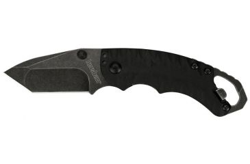 Image of Kershaw Shuffle II Blackwashed Folding Knife, 2.6 in, 8Cr13MoV, American Tanto Blade, Glass-Filled Nylon Black Handle, 8750TBLKBWX