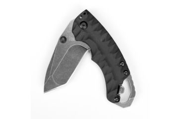 Image of Kershaw Shuffle II Folding Knife, 2.6 in, 8Cr13MoV, Blackwash, Tanto Blade, Glass-Filled Nylon, Black Handle, 8750TBLKBW