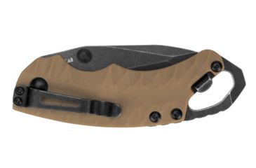 Image of Kershaw Shuffle II Folding Knife, 2.6 in, 8Cr13MoV, Blackwashed Tanto Blade, FDE Glass-Filled Nylon Handle, Box, 8750TTANBW