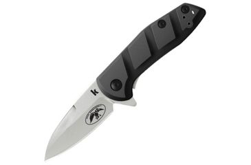 Image of Kershaw Tickfaw Folding Knife,2.25in Bead-Blasted Plain w/Pockeclip, Black Glass Filled Nylon Handle K7418DCX