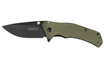 Image of Kershaw Knockout, OD Aluminum Handle, Black Plain K1870OLBLK