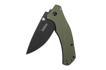 Image of Kershaw Knockout, OD Aluminum Handle, Black Plain K1870OLBLK