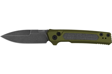 Image of Kershaw Launch 22 Automatic Folding Knife, 3.45in, CPM MagnaCut Steel, Spear Point Blade, Aluminum, OD Green Handle, 7205