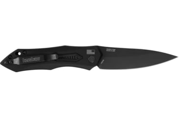 Image of Kershaw Launch 6 Automatic Folding Knife, 3.75in CPM 154 Drop Point Blade, Cerakote Finish, Black Aluminum Handle, 7800BLK