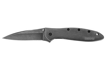 Image of Kershaw Leek, Blackwash Stainless Handle, Blackwash Plain K1660BLKW