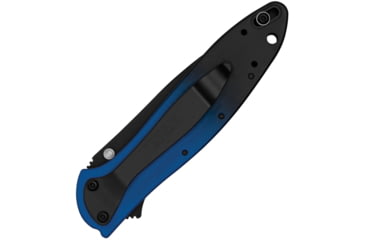 Image of Kershaw Leek Assisted Opening Folding Knife, 3 in, Black Oxide CPM MagnaCut, Wharncliffe Blade, Aluminum, Blue/Black Gradient Handle, 1660GBLUBLK
