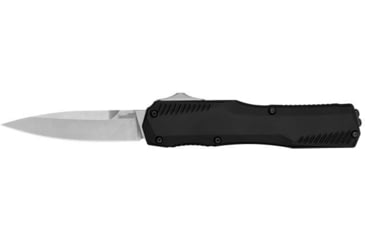 Image of Kershaw Auto Livewire OTF Automatic Folding Knife by Matt Diskin, 3.3in, CPM MagnaCut, Spear Point Blade, Stonewashed Finish, Black Aluminum Handle, 9000