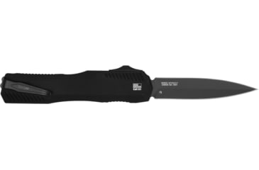 Image of Kershaw Livewire Automatic Folding Knife, 3.45in, CPM MagnaCut, Spear Point Blade, Black PVD, Black Aluminum Handle, 9000DE