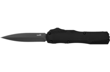 Image of Kershaw Livewire Automatic Folding Knife, 3.45in, CPM MagnaCut, Spear Point Blade, Black PVD, Black Aluminum Handle, 9000DE