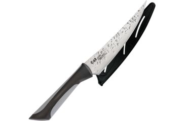 Image of Kershaw Luna Utility 6 Fixed Blade Knife, 6in, Stainless Steel, Partially Serrated, Mirror Polish, AB7061