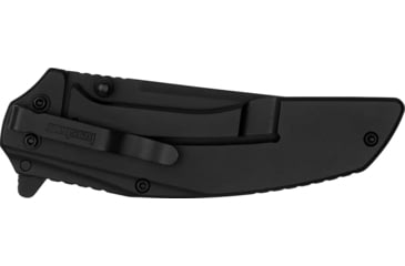 Image of Kershaw Outright Assisted Opening Folding Knife, 3 in, 8Cr13MoV, Trailing Point Blade, G10, Black Handle, 8320BLKST