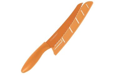 Image of Kershaw PK2 Bread Knife, 8 in., Orange Handle/Blade, w/Sheath KAB5062