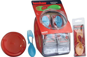 Image of Kershaw Ration Display 36 Pieces, 4.63 overall, Includes 12 of each handle color
