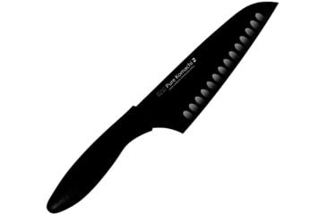 Image of Kershaw Santoku Kitchen Knives, 6.5in Black High Carbon SS Blade, Black Synthetic Handle, Black, AB5085