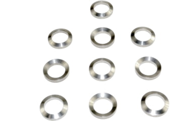 Image of Kexuan 1/2x28 AR-15 Steel Crush Washer, 10 Pack, .223, Silver, MZCW03-10