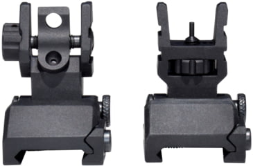Image of Kexuan 1 in Advanced Tactical Flip Up Front And Rear Sight Set, Aluminum, Black, MFLRS09