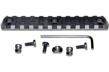 Image of Kexuan 11 Slots M-LOK to Picatinny Rail Section, Polymer, Black, RL-PML11