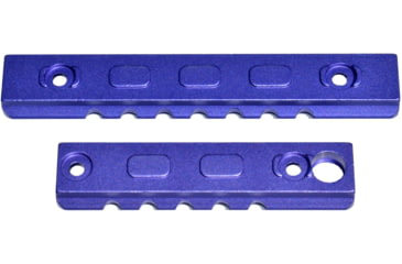 Image of Kexuan 3 Piece M-LOK to Picatinny Rails; 2 x 3 Slots, 1 x 7 Slots, Aluminum, Purple, Purple, RLMLK1-PUR