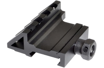 Image of Kexuan 46 Degree Offset Picatinny 4 Slot Rail Mount, Black, 1.77, MOFAR