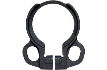 Image of Kexuan Aluminum Receiver End Plate w/Dual Sling Clip Type Adapters for .223/5.56/.308 Buffer Tubes, Black, ABTA13