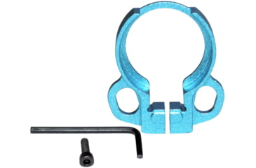 Image of Kexuan Aluminum Receiver End Plate w/Dual Sling Clip Type Adapters for .223/5.56/.308 Buffer Tubes, Blue, ABTA13-BL