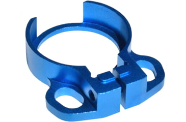 Image of Kexuan Aluminum Receiver End Plate w/Dual Sling Clip Type Adapters for .223/5.56/.308 Buffer Tubes, Dark Blue, ABTA13-DBL