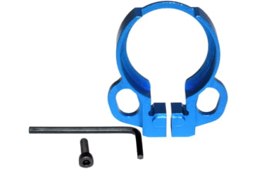 Image of Kexuan Aluminum Receiver End Plate w/Dual Sling Clip Type Adapters for .223/5.56/.308 Buffer Tubes, Dark Blue, ABTA13-DBL