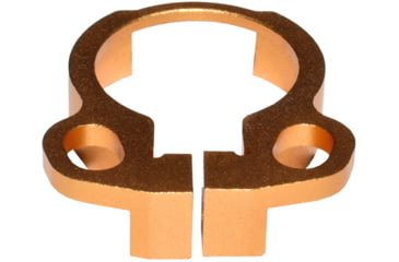Image of Kexuan Aluminum Receiver End Plate w/Dual Sling Clip Type Adapters for .223/5.56/.308 Buffer Tubes, Golden Orange, ABTA13-GD