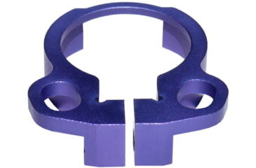 Image of Kexuan Aluminum Receiver End Plate w/Dual Sling Clip Type Adapters for .223/5.56/.308 Buffer Tubes, Purple, ABTA13-PUR