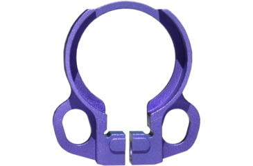 Image of Kexuan Aluminum Receiver End Plate w/Dual Sling Clip Type Adapters for .223/5.56/.308 Buffer Tubes, Purple, ABTA13-PUR