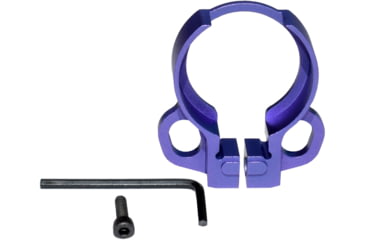Image of Kexuan Aluminum Receiver End Plate w/Dual Sling Clip Type Adapters for .223/5.56/.308 Buffer Tubes, Purple, ABTA13-PUR