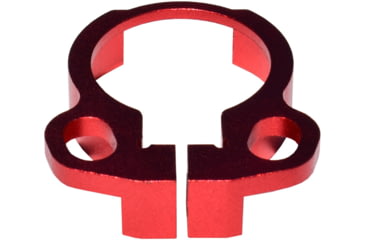 Image of Kexuan Aluminum Receiver End Plate w/Dual Sling Clip Type Adapters for .223/5.56/.308 Buffer Tubes, Red, ABTA13-R