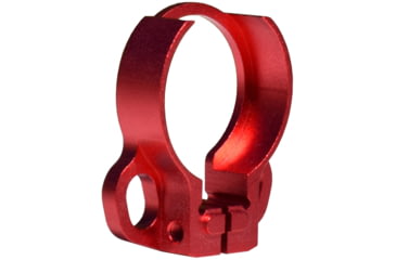 Image of Kexuan Aluminum Receiver End Plate w/Dual Sling Clip Type Adapters for .223/5.56/.308 Buffer Tubes, Red, ABTA13-R