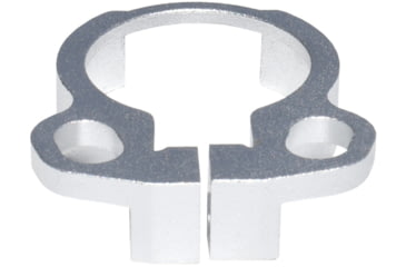 Image of Kexuan Aluminum Receiver End Plate w/Dual Sling Clip Type Adapters for .223/5.56/.308 Buffer Tubes, Silver, ABTA13-S