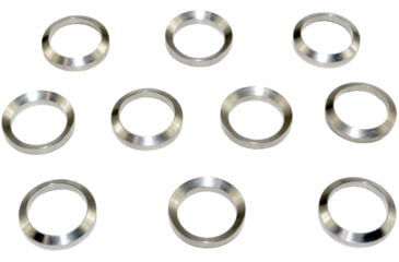 Image of Kexuan AR-10 .308 Crush Washer Set, 10 Piece, 5/8x24, Silver, MZCW04-10