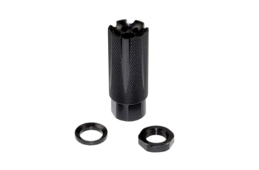 Image of Kexuan Competition Grade Muzzle Brake Recoil Compensator for AR-15 .223/5.56 NATO, 1/2inx28 thread, Steel with Black Knurled Phosphate finish, MZ-08-01-B