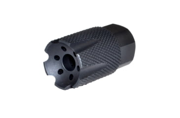 Image of Kexuan Competition Grade Muzzle Brake Recoil Compensator Shorty Style for AR-15, .223, 1/2x28 thread, Steel with Black Knurled Phosphate finish, MZ-08S-01-B
