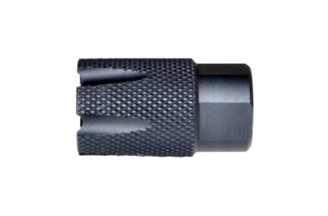 Image of Kexuan Competition Grade Muzzle Brake Recoil Compensator Shorty Style for AR-15, .223, 1/2x28 thread, Steel with Black Knurled Phosphate finish, MZ-08S-01-B