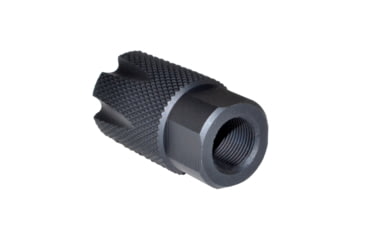 Image of Kexuan Competition Grade Muzzle Brake Recoil Compensator Shorty Style for AR-10, LR 308, 5/8x24 thread, Steel with Black Knurled Phosphate finish, MZ-08S-02-B