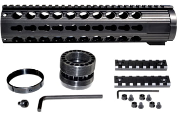 Image of Kexuan Free Float KeyMod Handguard for .308 Low Profile Upper Receiver, 10.4 in, Black, MK38Y10