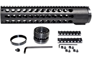 Image of Kexuan Free Float KeyMod Handguard for .308 Low Profile Upper Receiver, 12.5 in, Black, MK38Y125