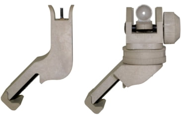Image of Kexuan Front &amp; Rear 45 Degree Offset Backup Polymer Sights, Tan, MAFRS02-T
