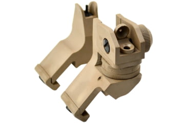 Image of Kexuan Front &amp; Rear 45 Degree Offset Backup Polymer Sights, Tan, MAFRS02-T