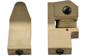 Image of Kexuan Front &amp; Rear 45 Degree Offset Backup Polymer Sights, Tan, MAFRS02-T