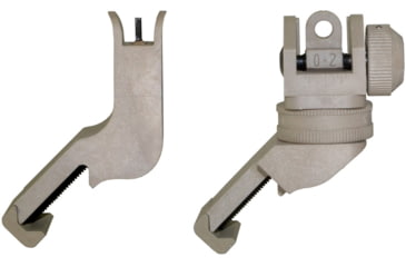 Image of Kexuan Front &amp; Rear 45 Degree Offset Backup Polymer Sights, Tan, MAFRS02-T