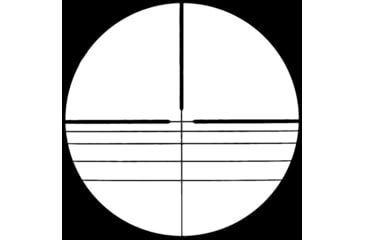 Image of Kexuan Kexuan 4X32 Compact Scope w/Picatinny Scope Rings, 1 in Tube, 5 Line Reticle, Black, KX4X32MC-PT